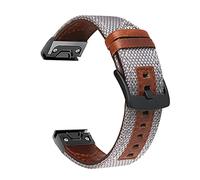 BNCXMO Quick release Leather Watch Band Strap For Fenix 6 6X Pro Easy Fit Strap For Fenix 3 3HR 5X 5 Plus 6 Pro bracelet