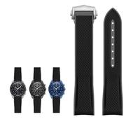 BNCXMO Rubber Silicone Watch Strap for Omega X Joint Moon Celestial Sports 20mm Curved End Watch Strap (,)