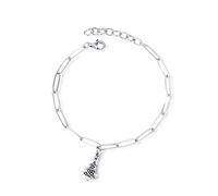 BNCXMO S925 Ladies Bracelet, Christmas Tree Personality Bracelet,