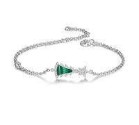 BNCXMO S925 Ladies Bracelet, Star Christmas Tree Bracelet,