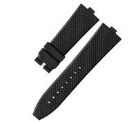 BNCXMO Senior FKM Fluorine Rubber Watchband For 4500V 5500V 7900 Watch strap vc Convex Mouth 7mm wristwatches band