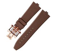 BNCXMO Senior FKM Fluorine Rubber Watchband For 4500V 5500V 7900 Watch strap vc Convex Mouth 7mm wristwatches band
