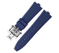 BNCXMO Senior FKM Fluorine Rubber Watchband For 4500V 5500V 7900 Watch strap vc Convex Mouth 7mm wristwatches band