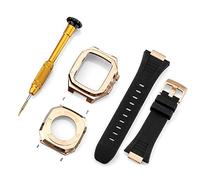 BNCXMO Stainless Steel Strap Case for Band Modification 45mm 44mm 41mm Metal Mod Kit Set for IWatch Series 7 6 SE 5 4 3 2 1