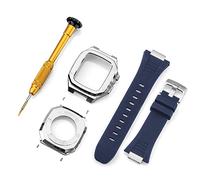 BNCXMO Stainless Steel Strap Case for Band Modification 45mm 44mm 41mm Metal Mod Kit Set for IWatch Series 7 6 SE 5 4 3 2 1
