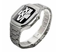BNCXMO Stainless Steel Strap Case for Band Modification 45mm 44mm 41mm Metal Mod Kit Set for IWatch Series 7 6 SE 5 4 3 2 1