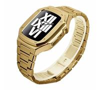 BNCXMO Stainless Steel Strap Case for Band Modification 45mm 44mm 41mm Metal Mod Kit Set for IWatch Series 7 6 SE 5 4 3 2 1