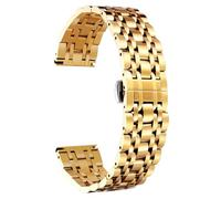 BNCXMO Stainless Steel Watch Band High End Replacement Watch Band For Women Men 14mm, 16mm, 18mm, 21mm, 22mm, 20mm, 12mm, 19mm