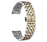 BNCXMO Stainless Steel Watch Band High End Replacement Watch Band For Women Men 14mm, 16mm, 18mm, 21mm, 22mm, 20mm, 12mm, 19mm