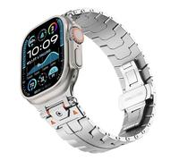 BNCXMO Stainless Steel Watch Strap Explore Iron-Man Metal Band For Band S10 46mm S10 42mm Ultra 49mm 45mm 44mm Watchbands
