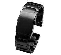 BNCXMO Stainless Steel Watch Strap for Diesel Dz4316 Dz7395 7305 4209 4215 Men Metal Solid Wrist Watchband Bracelet 24Mm 26Mm 28Mm 30Mm Watchbands/B Black/26Mm