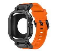 BNCXMO Strap Case for Band Ultra 2 49mm 44mm 45mm TPU Protector Case Cover Silicone Bracelet for IWatch Series 9 8 7 6 5 4 Watchbands