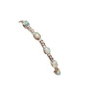 BNCXMO The Best Wedding Gift Opal Bracelet 925 Silver Natural and Genuine Opal Bracelet