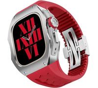 BNCXMO Titanium Alloy Watch Case Rubber Band,For Ultra 2 49mm,Men Rm Watch Case Sport Breathable Strap,For Iwatch Series Ultra 2 49MM Replacement Accessories