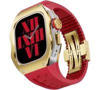 BNCXMO Titanium Alloy Watch Case Rubber Band,For Ultra 2 49mm,Men Rm Watch Case Sport Breathable Strap,For Iwatch Series Ultra 2 49MM Replacement Accessories