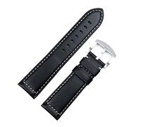 BNCXMO Vintage Italian Waxed Leather Watch Band Bracelet 18mm 20mm 22mm 24mm Strap Wrist Accessories
