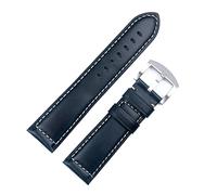 BNCXMO Vintage Italian Waxed Leather Watch Band Bracelet 18mm 20mm 22mm 24mm Strap Wrist Accessories