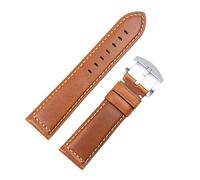 BNCXMO Vintage Italian Waxed Leather Watch Band Bracelet 18mm 20mm 22mm 24mm Strap Wrist Accessories