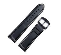 BNCXMO Vintage Italian Waxed Leather Watch Band Bracelet 18mm 20mm 22mm 24mm Strap Wrist Accessories