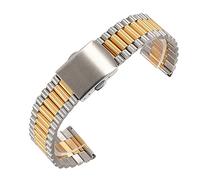 BNCXMO Watch Strap 12Mm 14Mm 16Mm 18Mm 20Mm Solid Stainless Steel Strap Universal Metal Wristband Bracelet Accessory Belt Tool /16Mm/Silver