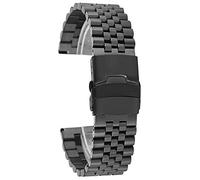 BNCXMO Watch Strap, 20/22/24 Mm Stainless Steel Watch Straps Folding Clasp With Safety Luxury Watchband Replacement Bracelet