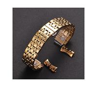 BNCXMO Watch Strap Metal Breathable Stainless Steel Strap, Replaceable Strap Bracelet Quick Release Stainless Steel 12Mm-26Mm /21Mm/Gold