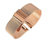 BNCXMO Watch Strap Quick Release Mesh Braided Stainless Steel Metal Strap for Men and Women Adjustable 18Mm, 20Mm, 22Mm Bracelet /20Mm/Rosepink