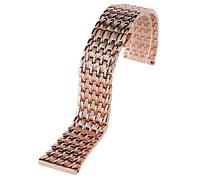 BNCXMO Watch Strap Rose Gold Bracelet 18mm 20mm 22mm Bracelet Solid Link Adjustable Stainless Steel Watch Band Replacement for Women Men (Band Width:22mm)