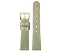 BNCXMO Watchband Minimalist Retro Quick Release Wristband Dark Brown Soft Genuine Leather Strap 18mm 20mm 22mm watchbans (Color : Sand Golden, Size : 18mm)