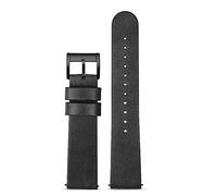 BNCXMO Watchband Minimalist Retro Quick Release Wristband Dark Brown Soft Genuine Leather Strap 18mm 20mm 22mm watchbans (Color : Sand Golden, Size : 18mm)