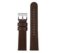 BNCXMO Watchband Minimalist Retro Quick Release Wristband Dark Brown Soft Genuine Leather Strap 18mm 20mm 22mm watchbans (Color : Sand Golden, Size : 18mm)
