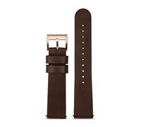BNCXMO Watchband Minimalist Retro Quick Release Wristband Dark Brown Soft Genuine Leather Strap 18mm 20mm 22mm watchbans (Color : Sand Golden, Size : 18mm)