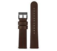 BNCXMO Watchband Minimalist Retro Quick Release Wristband Dark Brown Soft Genuine Leather Strap 18mm 20mm 22mm watchbans (Color : Sand Golden, Size : 18mm)