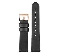 BNCXMO Watchband Minimalist Retro Quick Release Wristband Dark Brown Soft Genuine Leather Strap 18mm 20mm 22mm watchbans (Color : Sand Golden, Size : 18mm)
