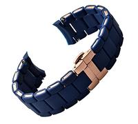 BNCXMO White black Silicone rubber clad steel watch band For Armani AR5905|5906|5920|5919|5859 women 20mm man 23mm Wrist strap Bracelet