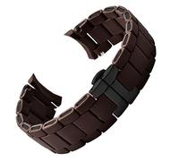 BNCXMO White black Silicone rubber clad steel watch band For Armani AR5905|5906|5920|5919|5859 women 20mm man 23mm Wrist strap Bracelet