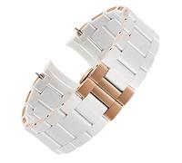 BNCXMO White black Silicone rubber clad steel watch band For Armani AR5905|5906|5920|5919|5859 women 20mm man 23mm Wrist strap Bracelet