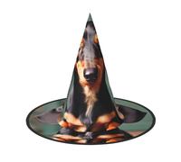 bndga Cute Dachshund Duggee Print Adults Carnival Party Hat Seasonal Festive Headwear Themed Cosplay Events Accessory