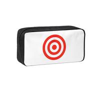 Bndga Design Target Print Large-Capacity Pen Case Stationery Organizer Pouch for Office Supplies Daily Carry