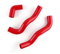 BNEAIGHW Silicone hose For 1985-1991 compatible with Turbo1 IE MK1 1.3 1986 1987 1988 1989 1990 Radiator Coolant Silicone Hose 3PCS 3PLY Silicone Hose Kit Pipe Motorcycle accessories(Red)
