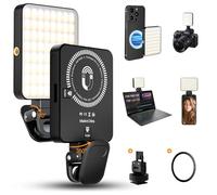 BNEHHOV 3000mAh 128 LED Portable Selfie Light Video Conference Lighting with Clip, Magnetic Camera Light CRI 95+, for Tablet,Laptop,iPhone,Android, Make-up,Live Streaming