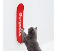 BNEKOLISM Replacement Cat Scratch Pad for Wall Mounted Skateboard Scratcher - 24x6 Inch Refill Mat, Plush Loop Carpet, Easy Swap (Single Pad)