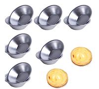 BNFGD 12 Pieces of Aluminum Egg Tart molds, Pudding Moulds Cupcake Cups, Mini Baking Cups Tool, Muffin tin ramekins for air Fryer, Pudding Mould DIY Tools, Yorkshire Pudding tin