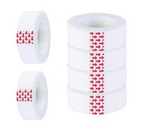 BNFGD 6Pcs Small Clear Tapes, Scotch Tape Invisible Sticky Gift Parcel Tape for Document Repair, Clear Packing, Gift Packing, Labelling and Sealing