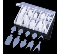 BNG 120PCS Nail Forms Stickers French Dual Form Duet System, Silicone Nail Forma Pads 10 * 12 Size Stickers, Soft Reusable Manicure Stencil Dual Form for Nail Extension