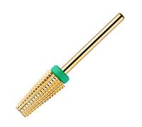 BNG 5 in 1 Carbide Nail Drill Bit Fast Remove Acrylic Nails Professional 3/32" Electric Nail Drill Tungsten Steel Bits Manicure Pedicure Professional Salon Tool(Coarse, Gold)