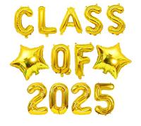 bng-bng Gold Class of 2025 Balloons,Graduation 2025 Foil Balloons 16inch,Class of 2025 Banner for 2025 Graduation Party Decorations Decorations