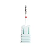 BNG Cuticle Drill Bit Flame Nail Efile Bits Professional Electric 3/32" Diamond Carbide Cuticle Cleaning Bits Nail Art Replacement Burr Manicure File Tool, 1PCS Fine Grit