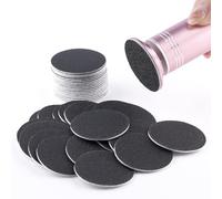BNG Foot File Replacement Sandpaper Discs Self-Adhesive Electric Pedicure Foot Sanding Pads for Callus Remover, 4.2CM Foot Refile Pads for Women Men Hard Dead Skin 60pcs #80& #100