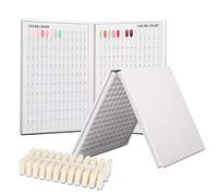 BNG Nail Display Book, 308 Colors Polish Chart With 360pcs Tips, UV Gel Color Card Board, Salon Tools (White 308)